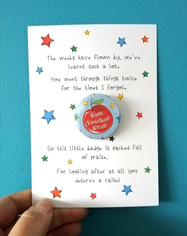 Funny Teacher thank you gift, teacher thank you card, funny teacher card