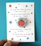 Funny Teacher thank you gift, teacher thank you card, funny teacher card - Image 1