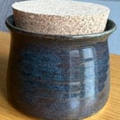 Hand Thrown Storage Jar with Cork Stopper