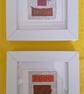 Colourful Combinations Yellow Pink Orange Handstitched Geometric Art Pictures - Image 7