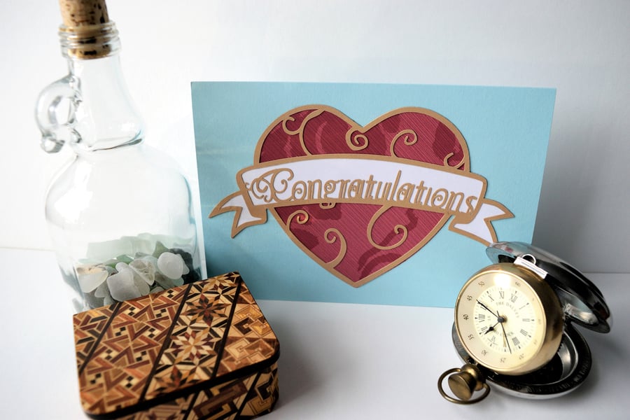 Art Nouveau Congratulations Card