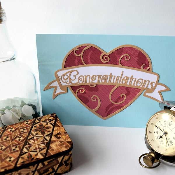 Art Nouveau Congratulations Card