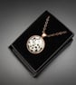 Dalmation jasper and copper handmade gemstone pendant necklace, Pisces jewelry - Image 4