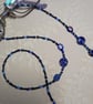 Beaded Glasses Chain - Blue - Image 1