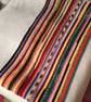  CROCHET BLANKET HANDMADE IN LOVELY STRIPES APPROX 50x30" 