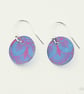 034 - Handmade Aluminium and Silver Reversible Earrings