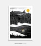 Gone Fishing Illustrated Art Print - Image 1