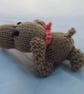 Hand Knitted Mini Spaniel Toy Dog - Collectable Doll - Small World Play - Image 5