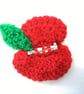 Crochet Poppy, Red Poppy Brooch, Charity Donation, Remembrance - Folksy