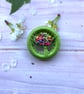 Dorset Button Rainbow Posy Brooch - Image 1