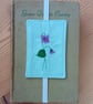 Elasticated Bookmark with Embroidered Violets - Image 4