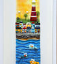 Coastal scene (Plymouth) fused glass art