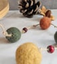 Felt Ball Garland, Bunting - Woodland, Autumn colours, rustic, Autumn - Image 3