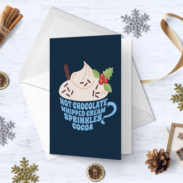 Hot Chocolate Christmas Card