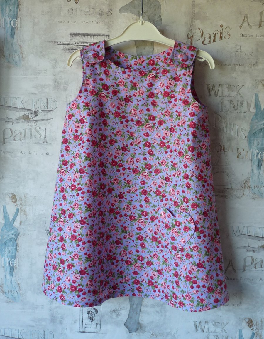Pretty Lilac Pinafore Dress - Age 3 