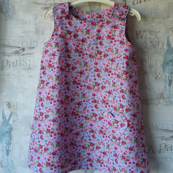 Pretty Lilac Pinafore Dress - Age 3 
