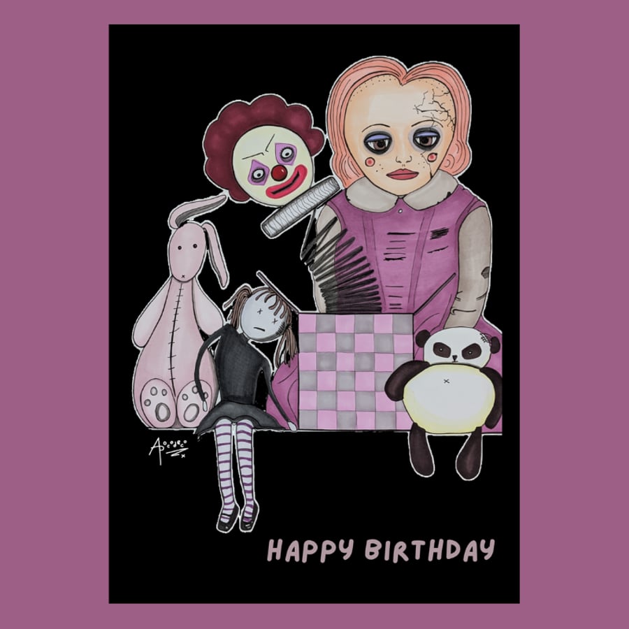 Toy Box Birthday Card