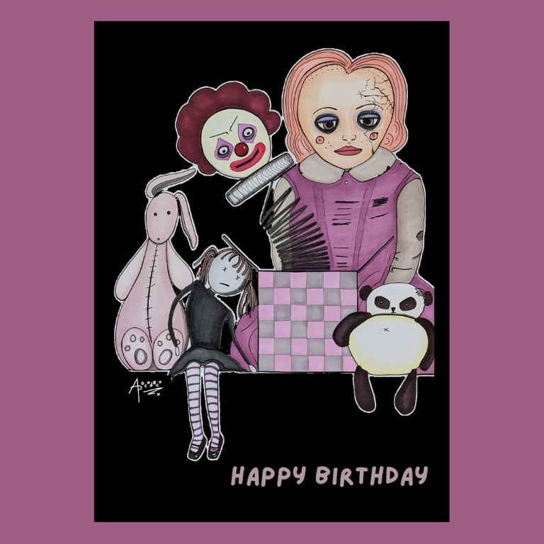 Toy Box Birthday Card