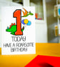1 Today Have A Roarsome Birthday Dinosaur Card Baby Boy or Girl, Age Card - Image 2
