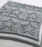 Star crochet blanket, Bed blanket, Large chunky Afghan, Sofa blanket, Grey blank - Image 5
