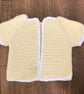 Short Sleeved Baby Cardigan - Tiny Baby - Image 1
