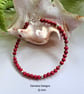 Eco Red Bamboo Coral Bracelet