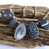 Pebble Effect Polymer Clay Necklace