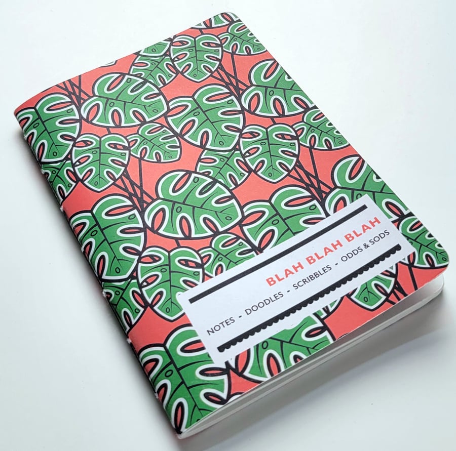 A6 PAMPHLET NOTEBOOK -  MONSTERA (CHEESEPLANT)