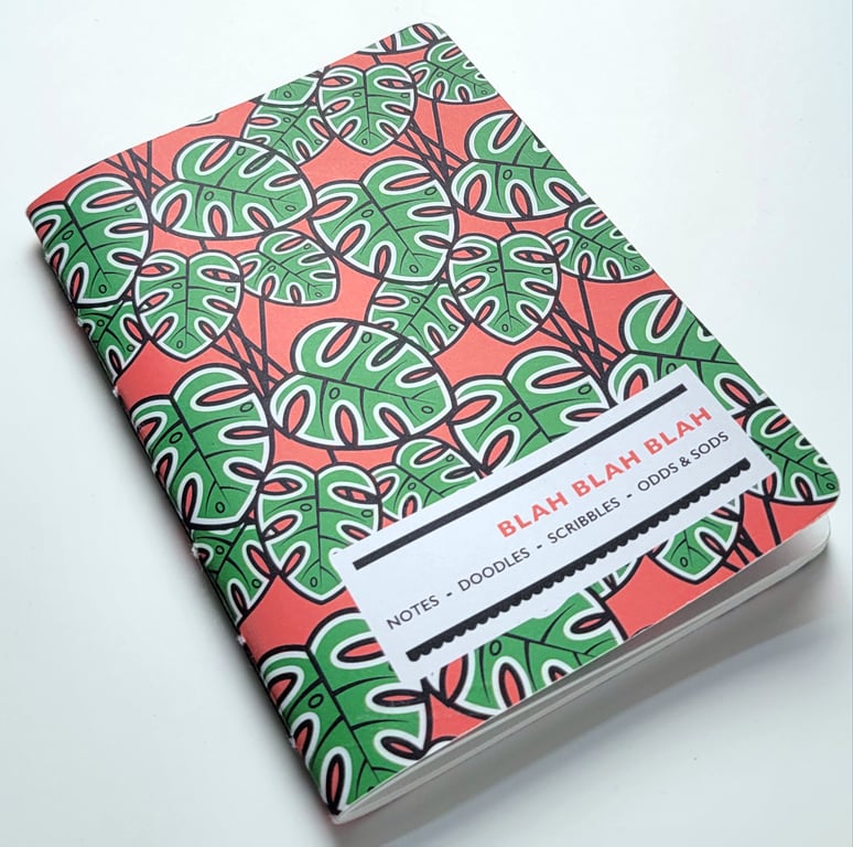 A6 PAMPHLET NOTEBOOK -  MONSTERA (CHEESEPLANT)