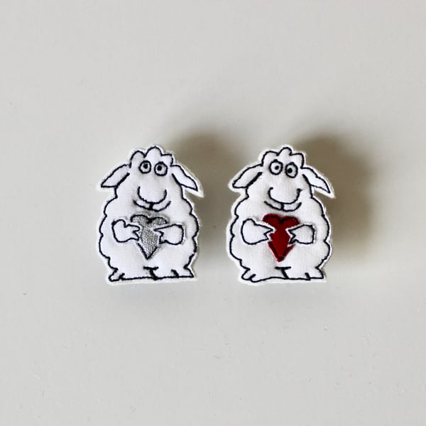 Special Order for Lynda - 'Little Sheep Brooch' 