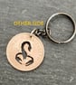 Scorpio keyring or bag charm upcycled from 1966 penny coin - Image 2