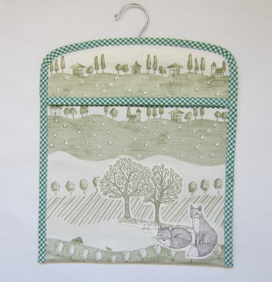 Fox and Trees Peg Bag