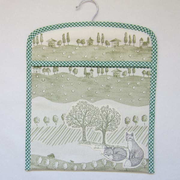 Fox and Trees Peg Bag