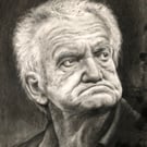 Grizzled portrait art print
