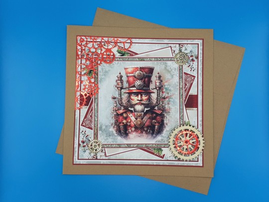 Steampunk Christmas Card, Large