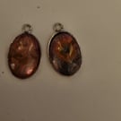 Acrylic cabochon earrings 