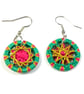 Textile Button Earrings - Image 4