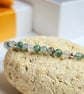 Dainty Moss Agate Gemstone Bracelet - 3mm  - Image 9