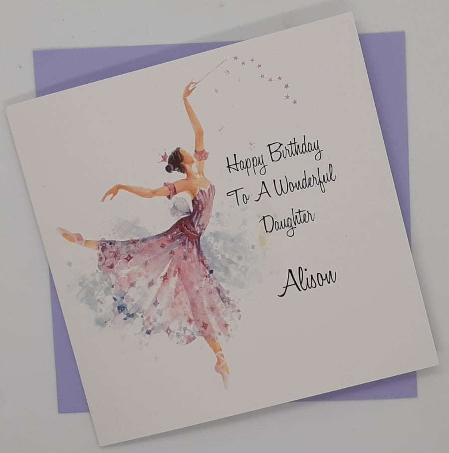 Ballet Dancer Card
