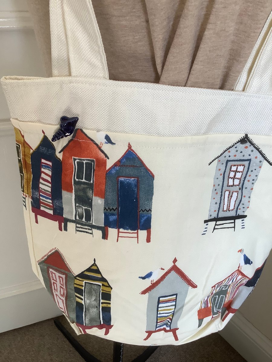 Beach themed tote bag 