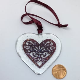 Fused Glass Heart