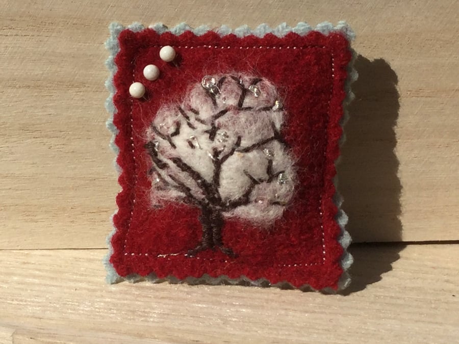 Winter pin cushion