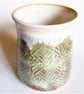 Grey Patterned Mug - Hand Thrown Stoneware Ceramic Mug - Image 3