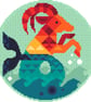 010A - Capricorn - Horoscope - Zodiac Series - Cross Stitch Pattern - Image 3