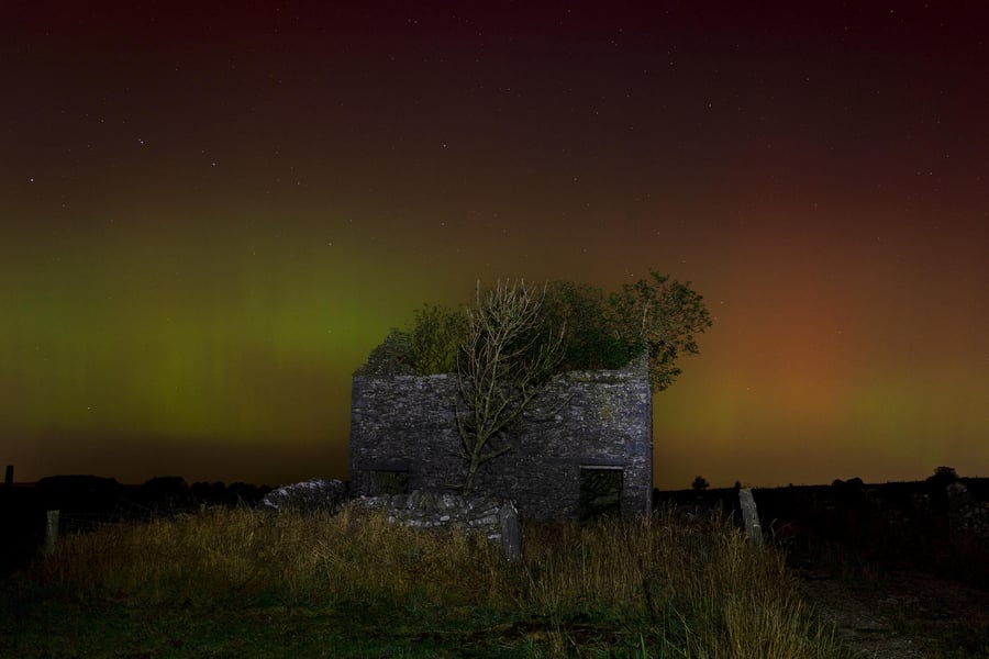 Aurora derelict barn print