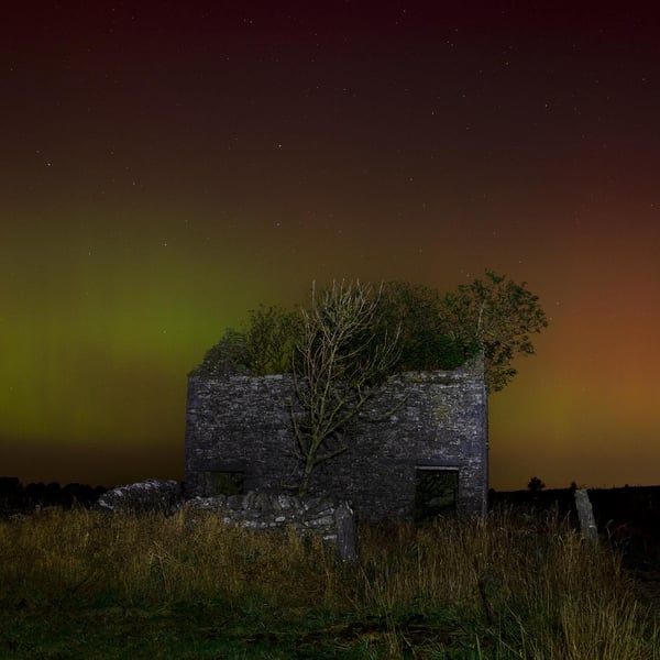 Aurora derelict barn print