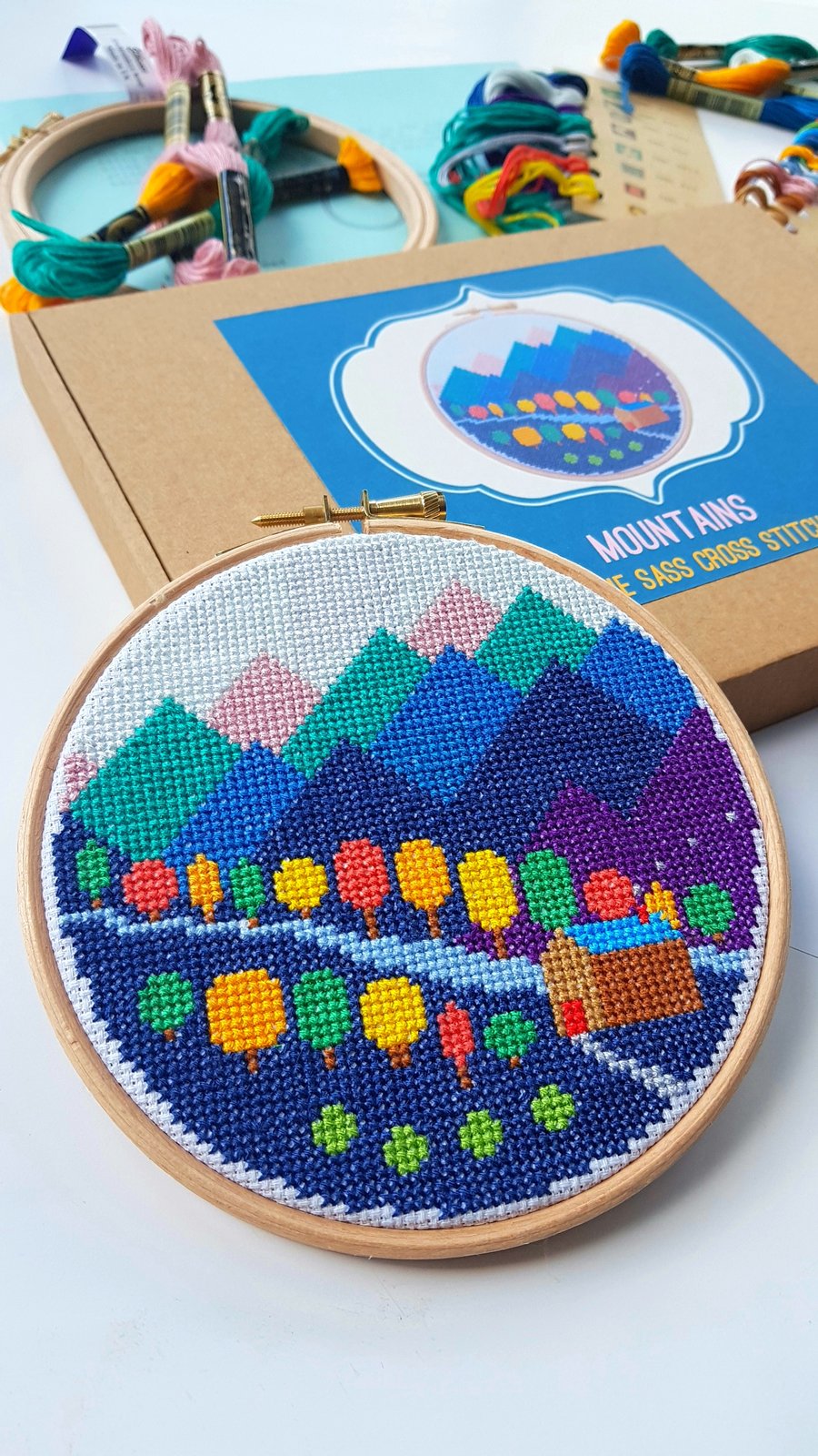 Mountains Cross Stitch Kit
