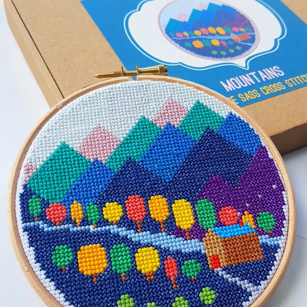 Mountains Cross Stitch Kit