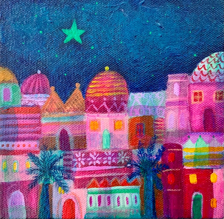 Light of the Emerald Star canvas painting