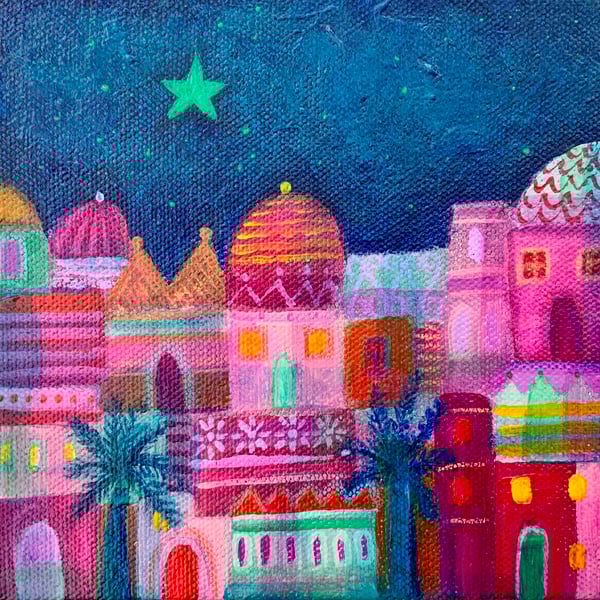 Light of the Emerald Star canvas painting